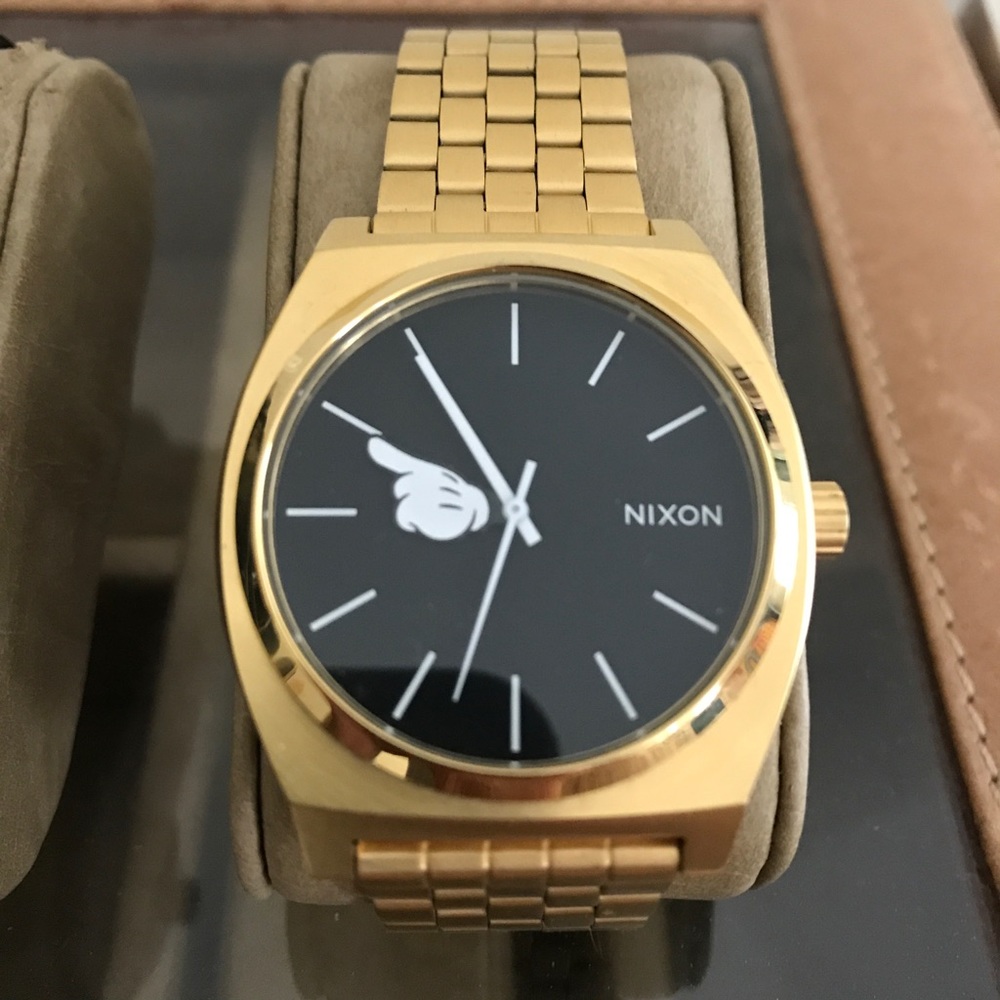 Nixon Time Teller Mens Watch- Disney Collab - Gold
